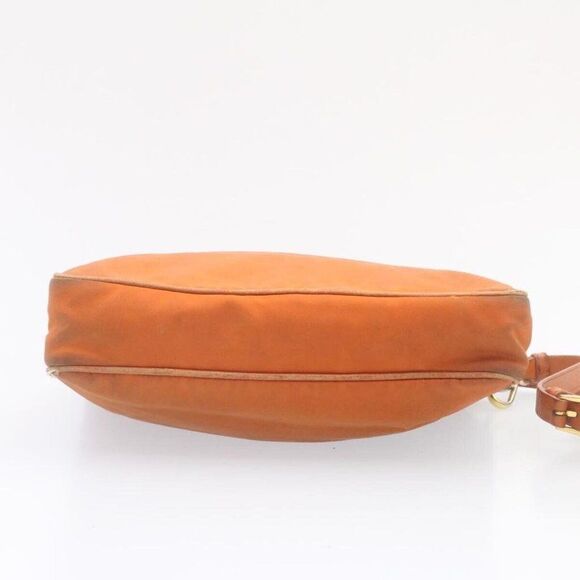PRADA Shoulder Bag Nylon Leather Orange - Picture 5 of 15